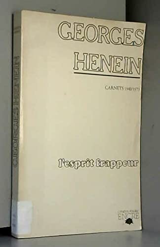 L'Esprit frappeur (Carnets 1940-1973) Books