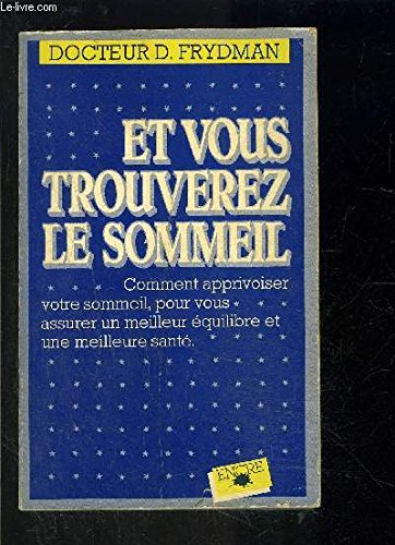 Et vous trouverez le sommeil book