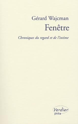 Fenetre Chroniques du regard et de l intime book