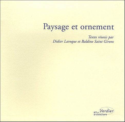 Paysage et ornement (0000) book