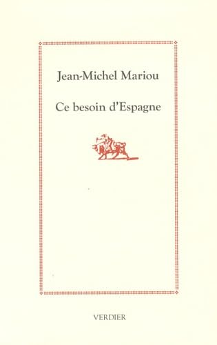 Ce besoin d'Espagne book