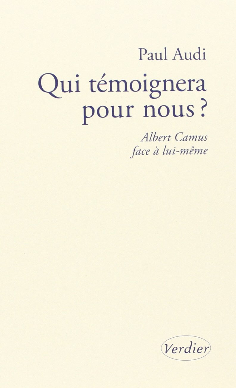 Qui temoignera pour nous ? (0000) book