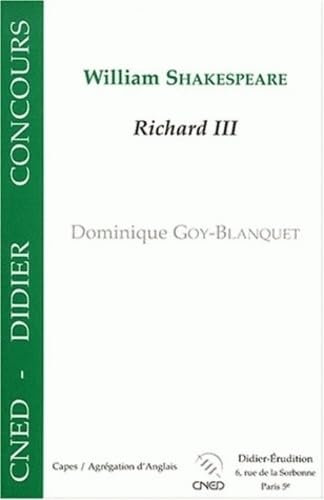 William Shakespeare : Richard III book