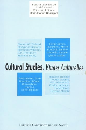 Cultural studies : études culturelles Books