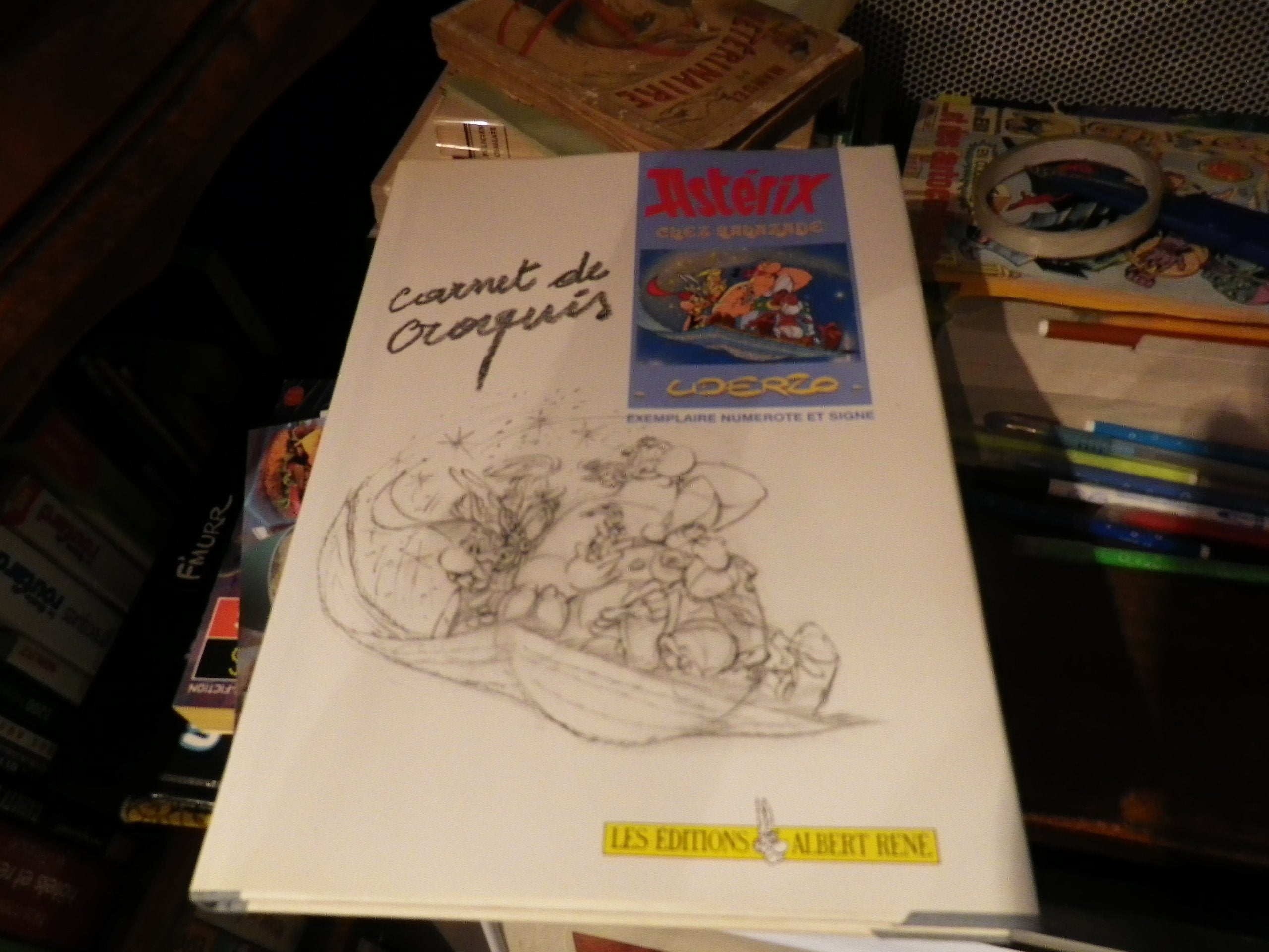 Carnet de croquis Astérix chez Rahazade Manga