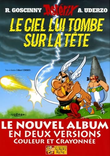 Astérix 33: Le Ciel lui tombe sur la tête: Édition de Luxe: Grand format couleur et crayonnés Manga