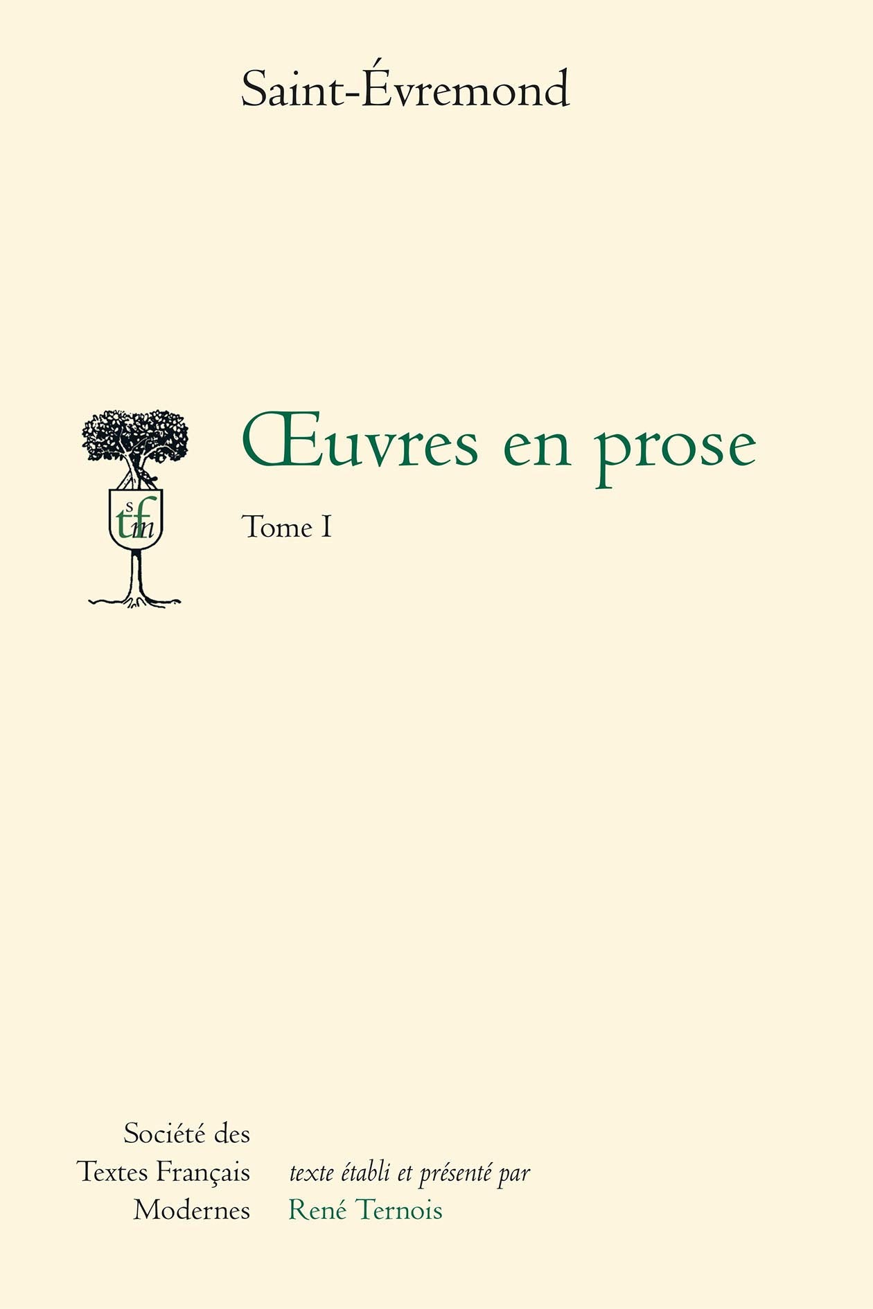 Oeuvres en prose. Vol. 1 book
