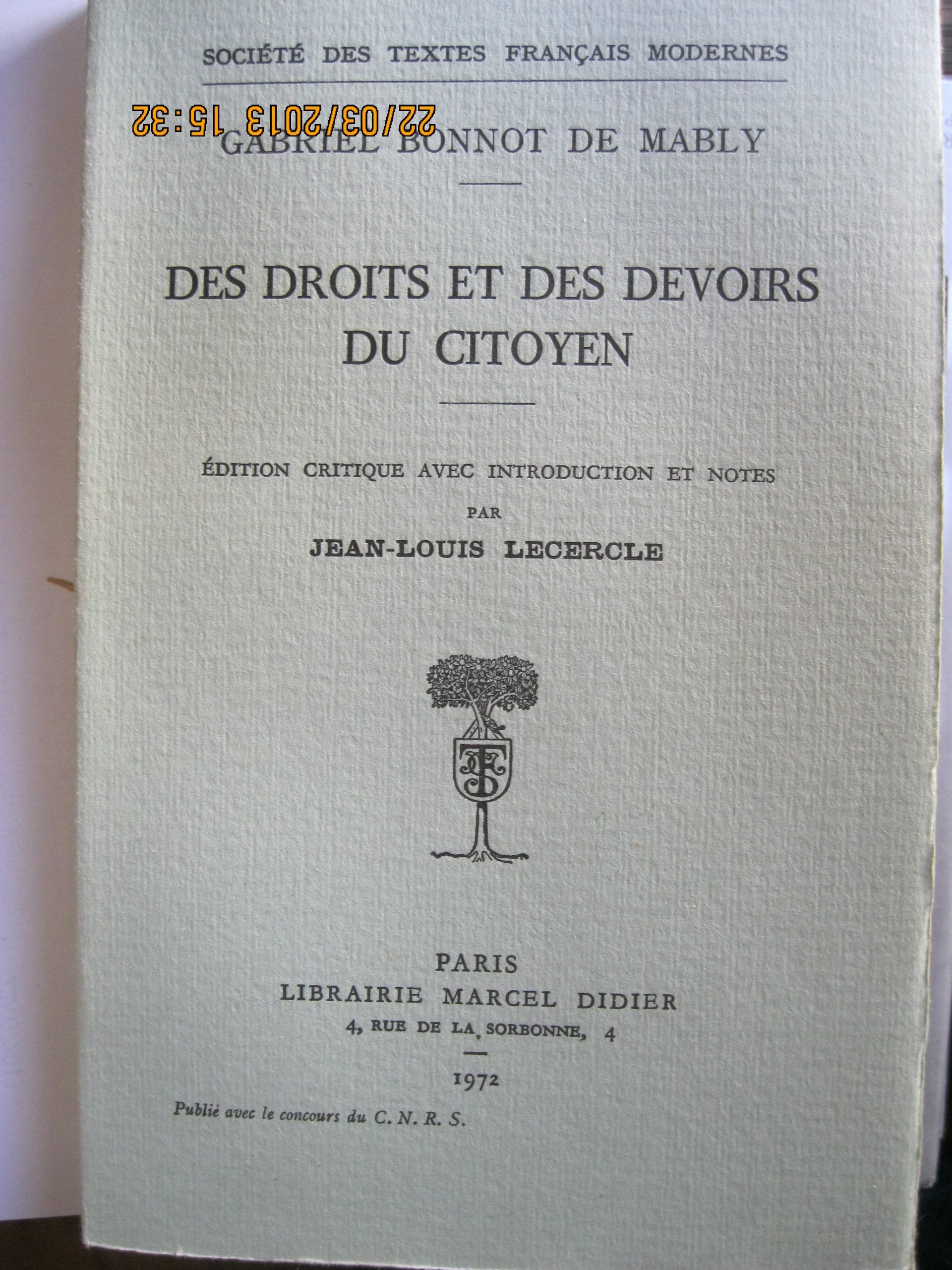 Des droits et des devoirs du citoyen Classics