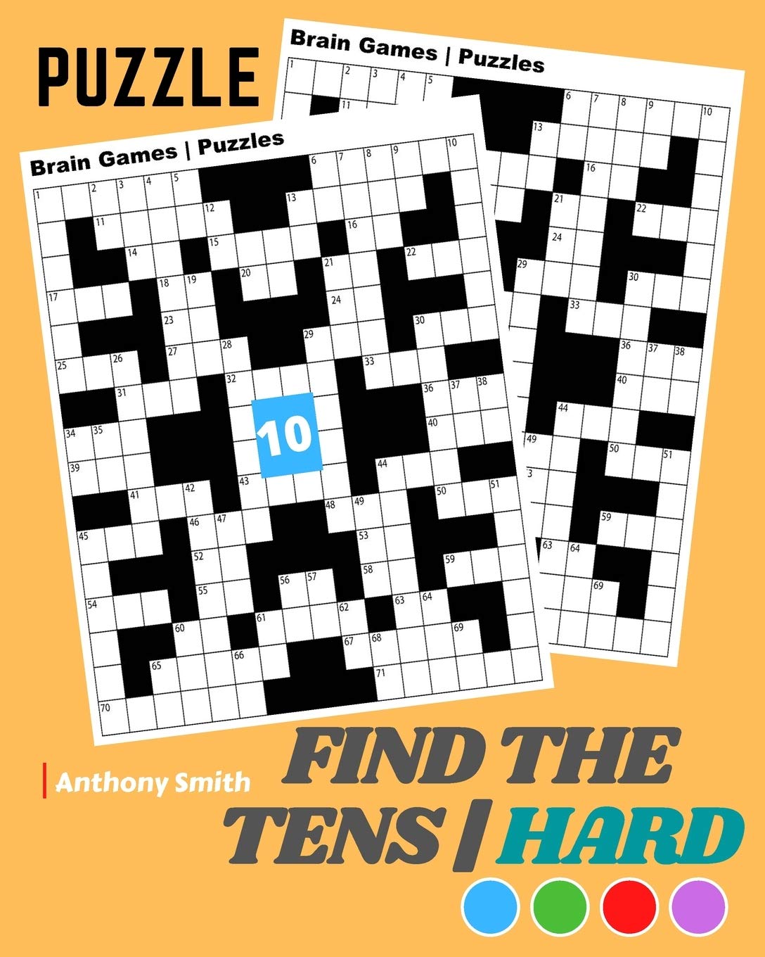 NEW!! Find the Tens Math Puzzle For Adults Hard Challenging Math Activity Book For Adults Leisure & Fun