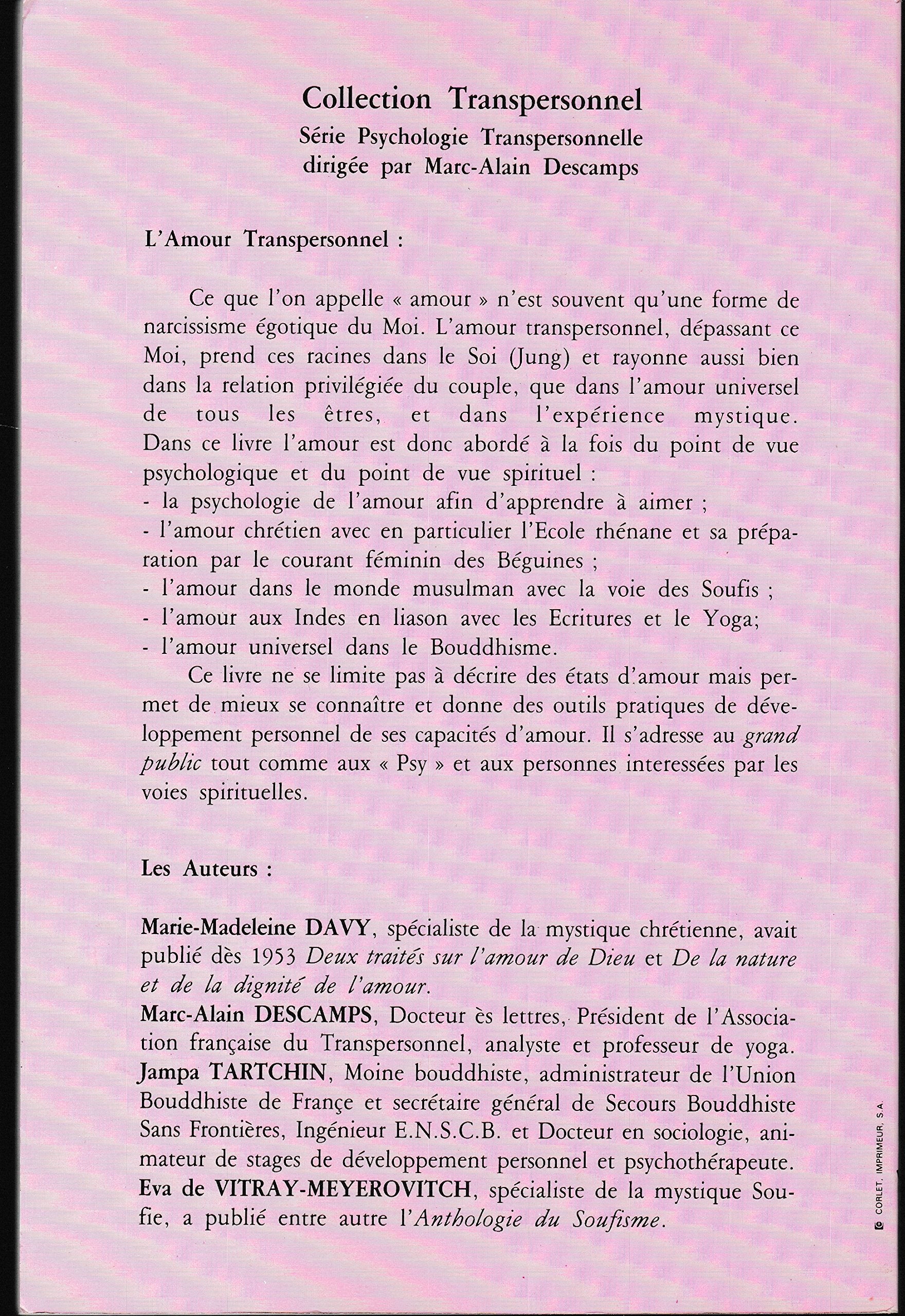 L'Amour transpersonnel book