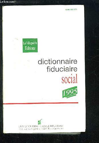 Dictionnaire fiduciaire social 1995 book