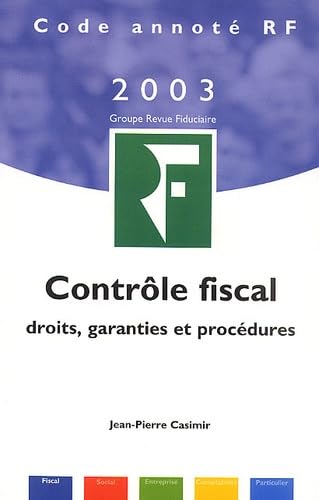 Controle Fiscal 2003. Droits, Garanties Et Procedures, 8eme Edition Books