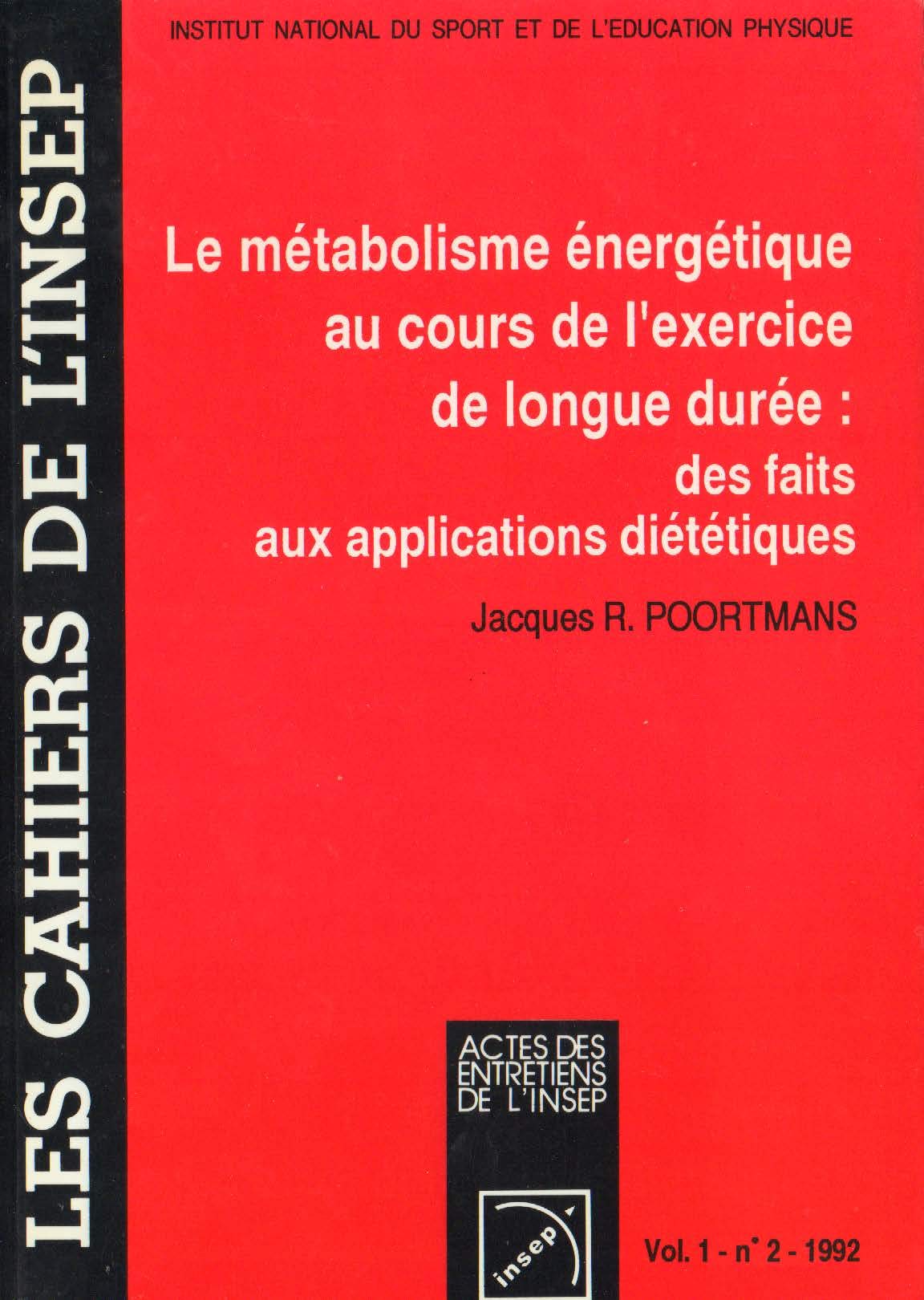 Les cahiers de l'insep n 2 conference j.r. poortmans Books