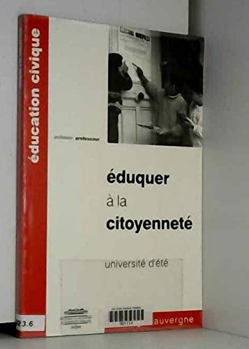 Eduquer a la citoyenneté actes du colloque ref 630b8170 Books