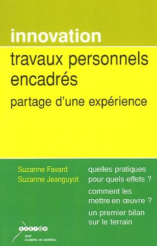 Travaux personnels encadrés: Partage d'une expérience book