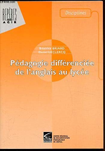 Pedagogie differenciee de l'anglais au lycee book