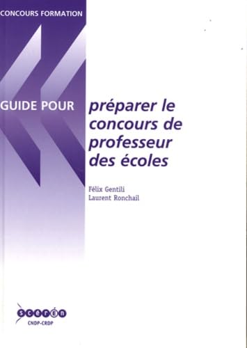 Préparer le concours des professeur de écoles book