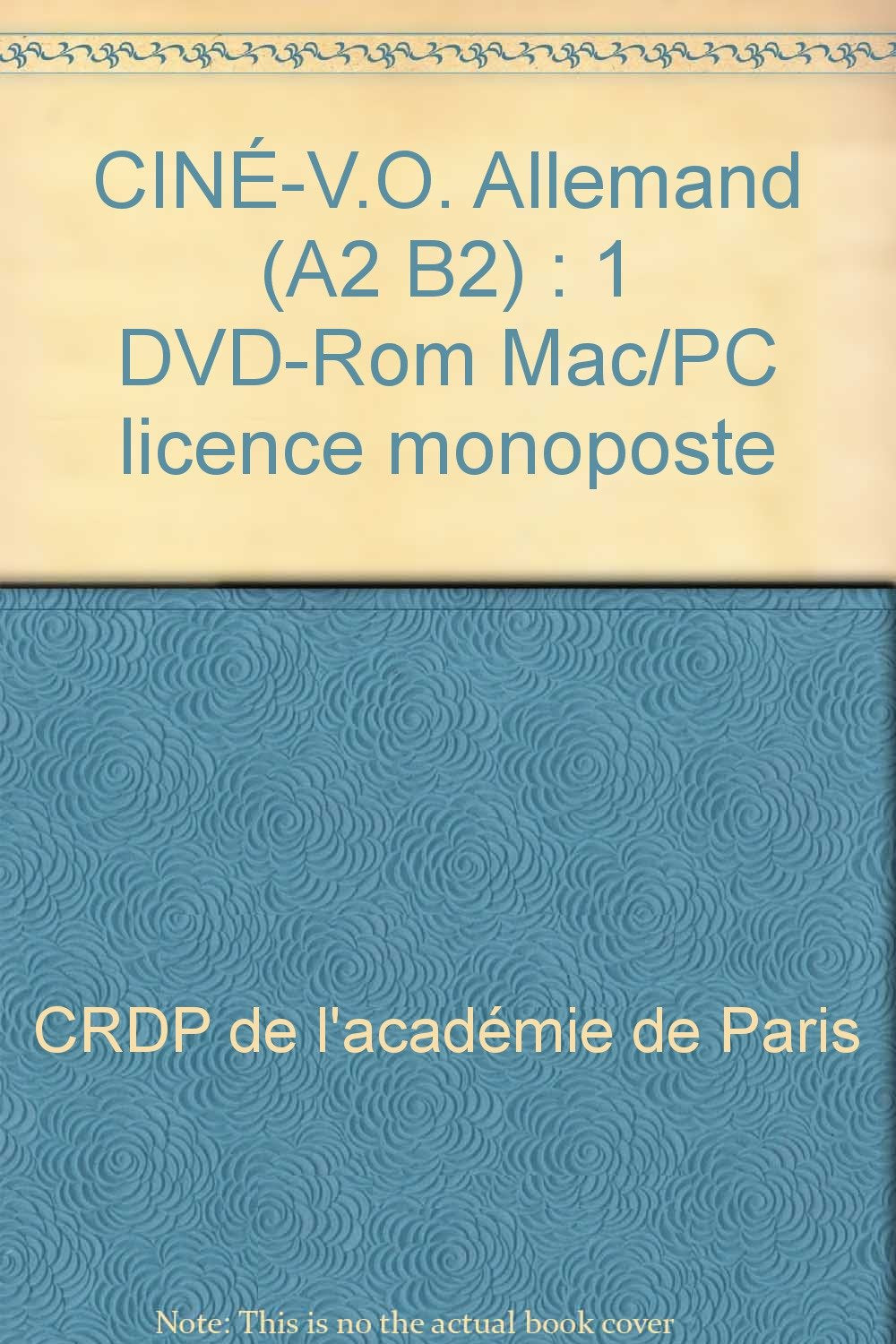 Ciné-V.O. Allemand (A2 B2) book