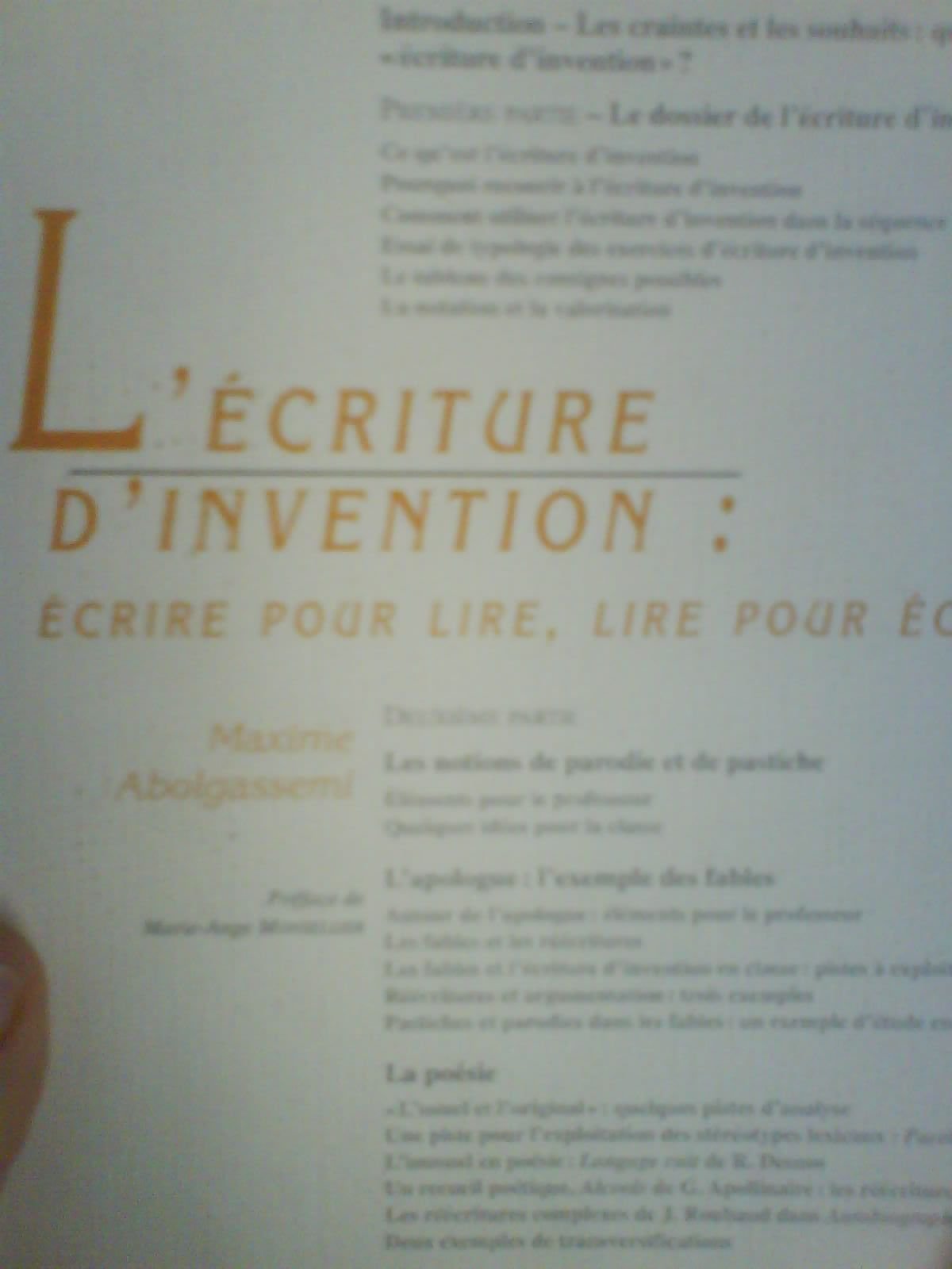 L'écriture d'invention : écrire pour lire, lire pour écrire (Lettres ouvertes) book