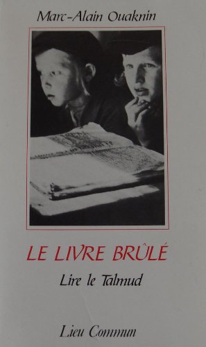 Le Livre brûlé : lire le Talmud book