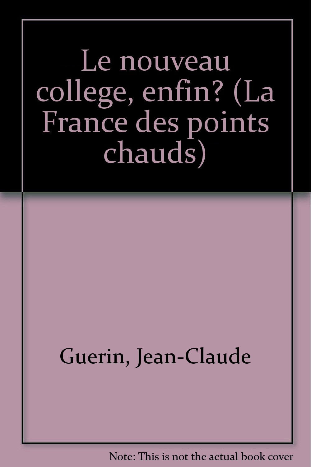 Le Nouveau collège enfin ? book