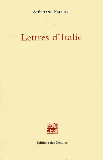 Lettres d'Italie Contemporary literature Books