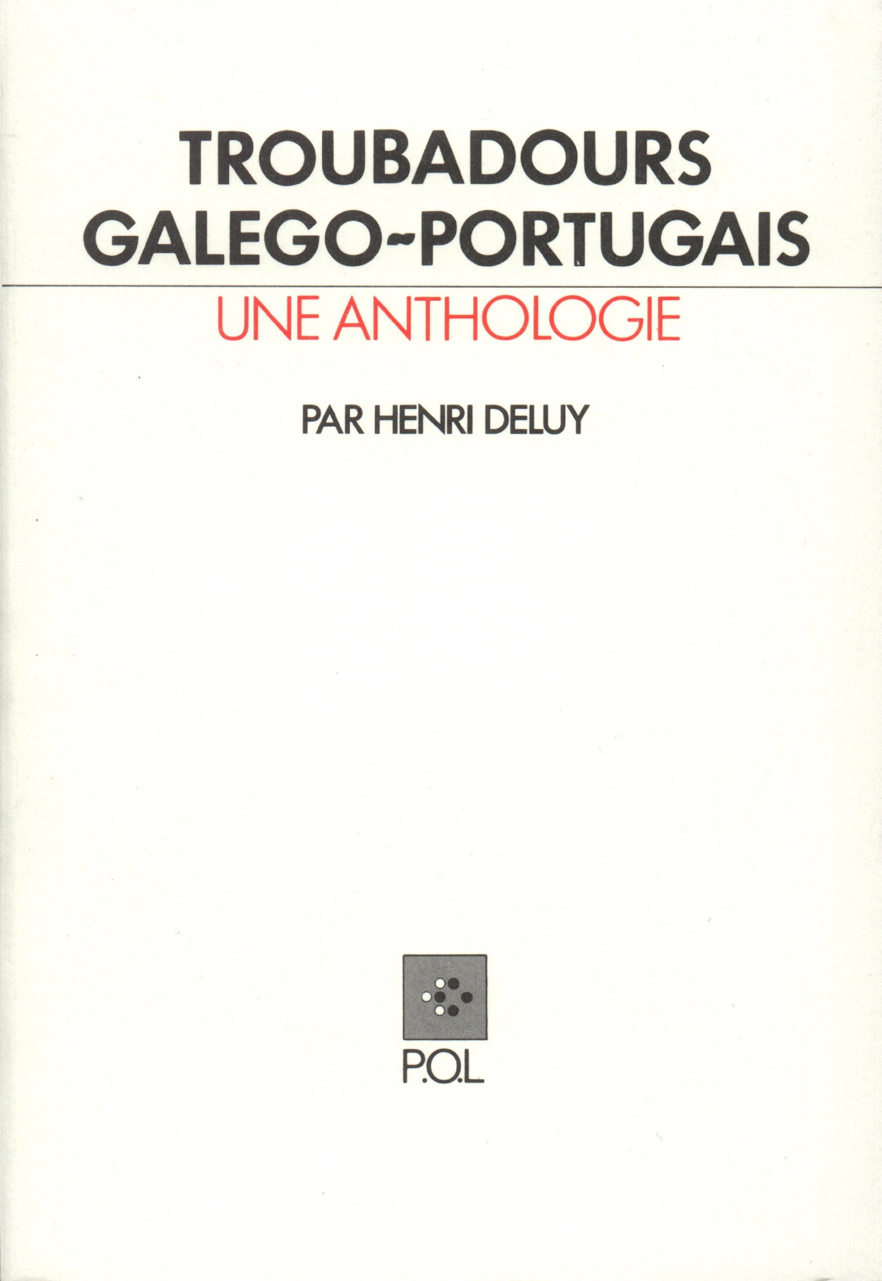 Troubadours galego-portugais book