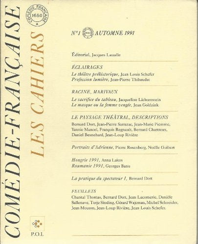 Cahiers de la Comédie-Française 1 (Tome 1) book