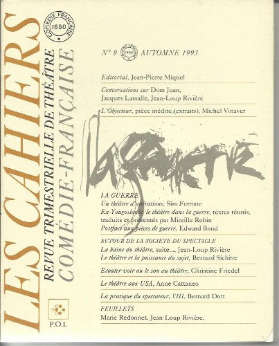 Cahiers de la Comédie-Française 9 book