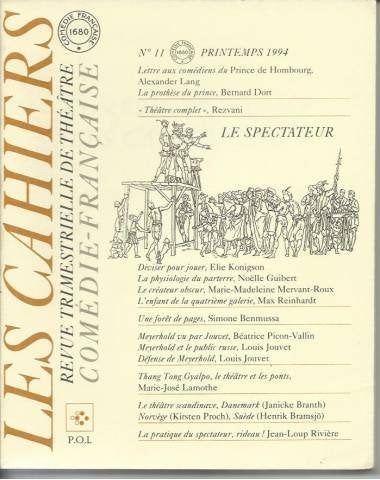 Cahiers de la Comédie-Française 11 book