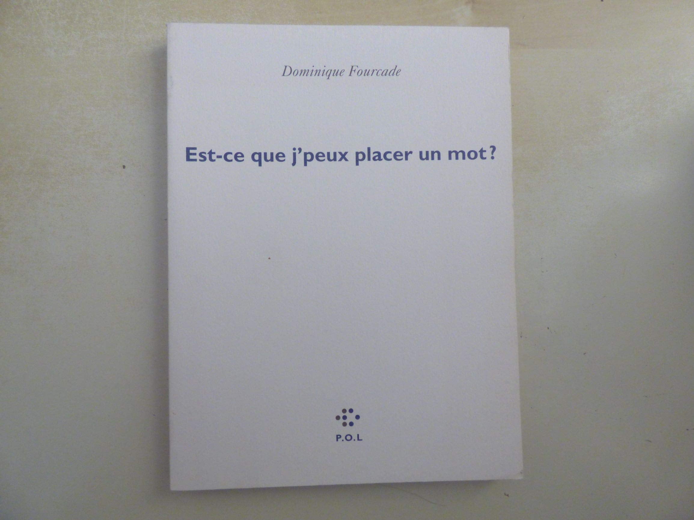Est-ce que j'peux placer un mot ? book
