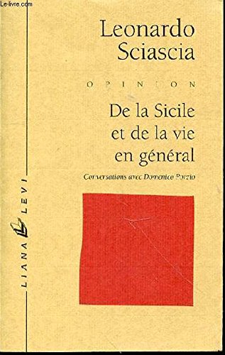 De la Sicile et de la vie en général : conversations avec Domenico Porzio book