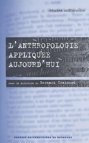L'anthropologie appliquée aujourd'hui book