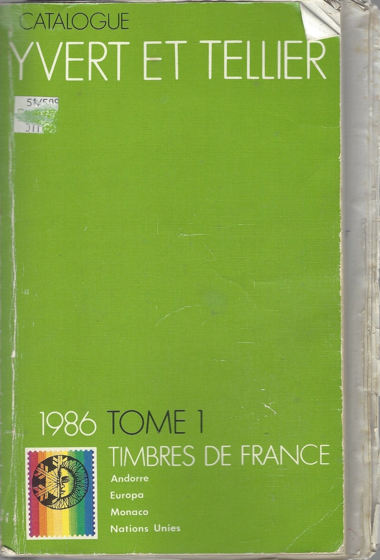 Catalogue Yvert et Tellier, Timbres de France, 1986, tome 1 book