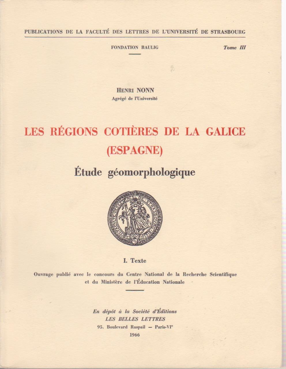 Les régions côtières de la Galice - Espagne : étude géomorphologique book