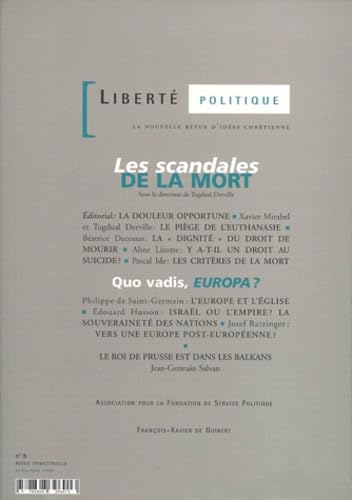Liberté politique, n° 8. Les scandales de la mort book