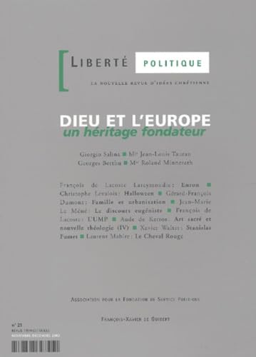 Dieu et l'Europe: Liberté politique n°21 book