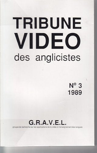 La Tribune vidéo des anglicistes, numéro 3 book