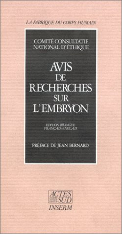 Avis de recherches sur embryon - La fabrique du corps humain book
