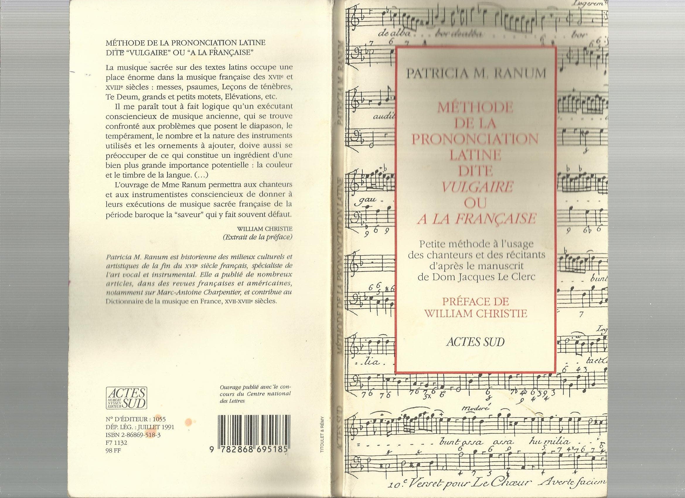 Méthode de la prononciation latine dite vulgaire ou à la française Essays & Short Stories