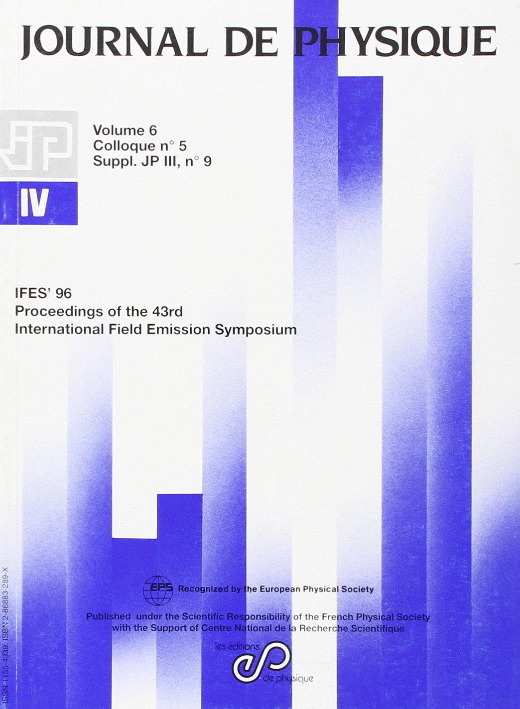 IFES 96 - 43RD INTERNATIONAL FIELD EMISSION SYMPOSIUM book