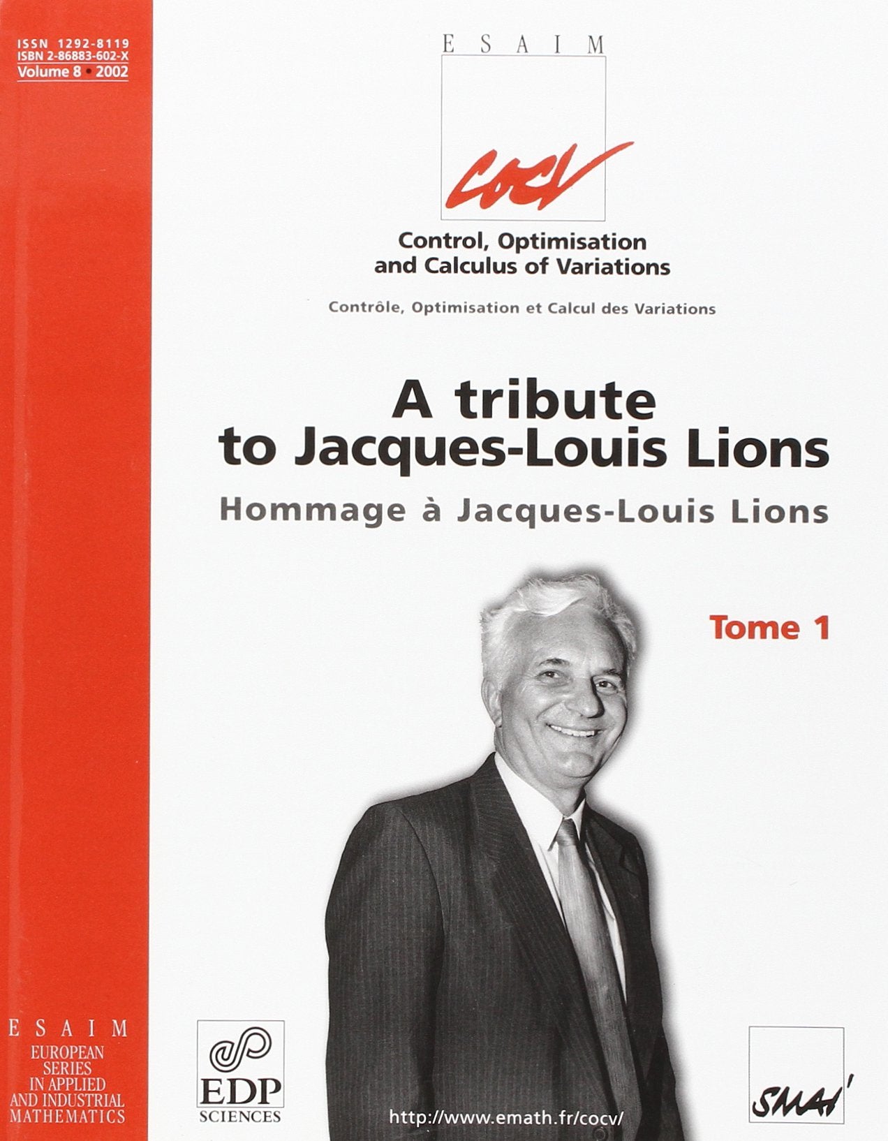 A TRIBUTE TO JACQUES-LOUIS LIONS TOME 1 book