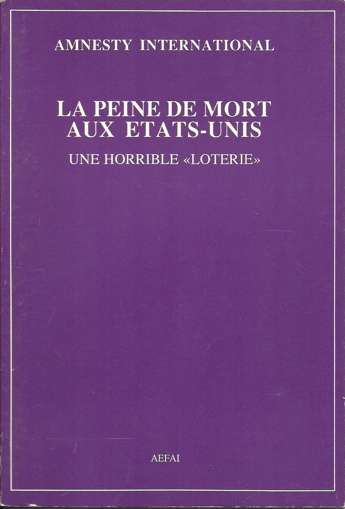 La Peine de mort aux Etats-Unis book