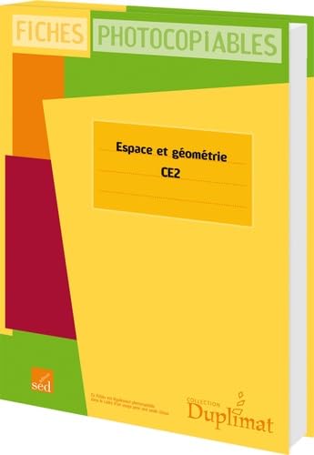 Espace et géométrie CE1: Fiches photocopiables book