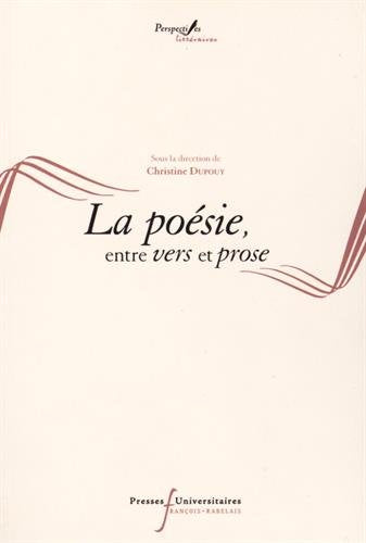 Poésie, entre vers et prose book