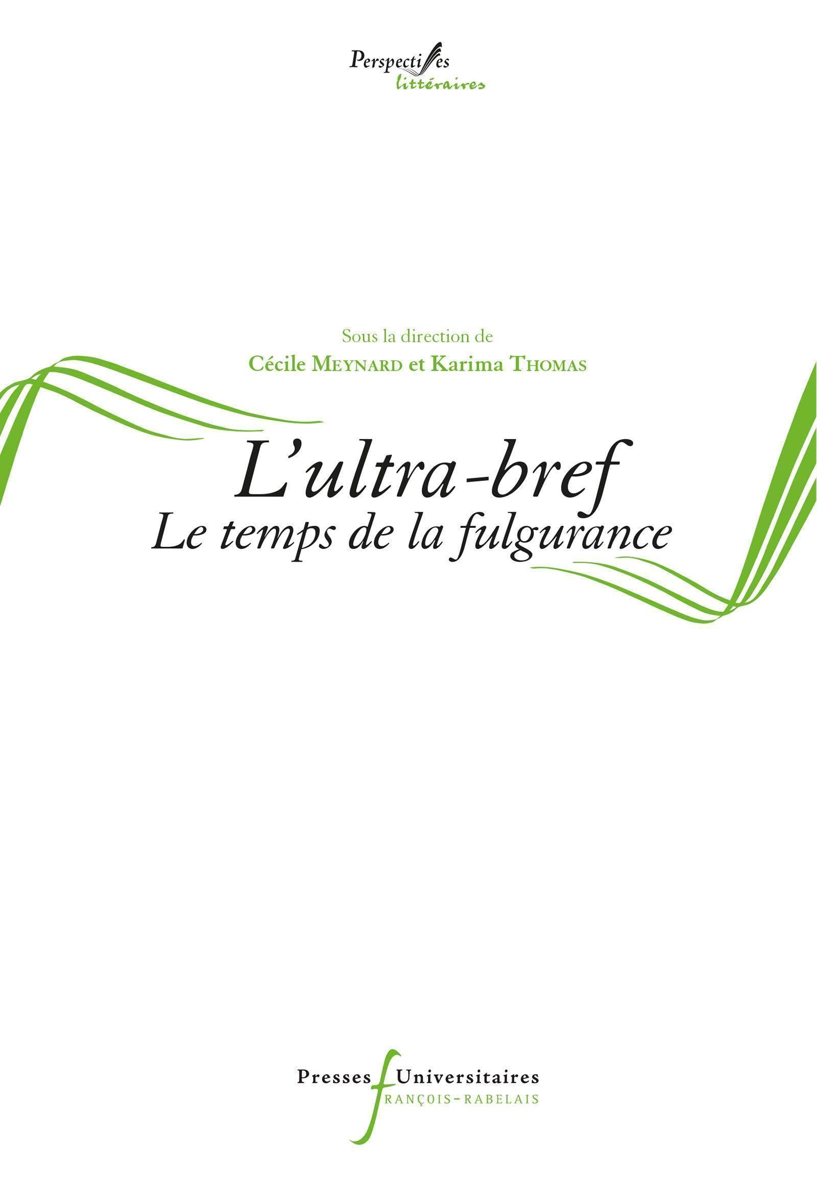 L'ultra-bref: Le temps de la fulgurance book