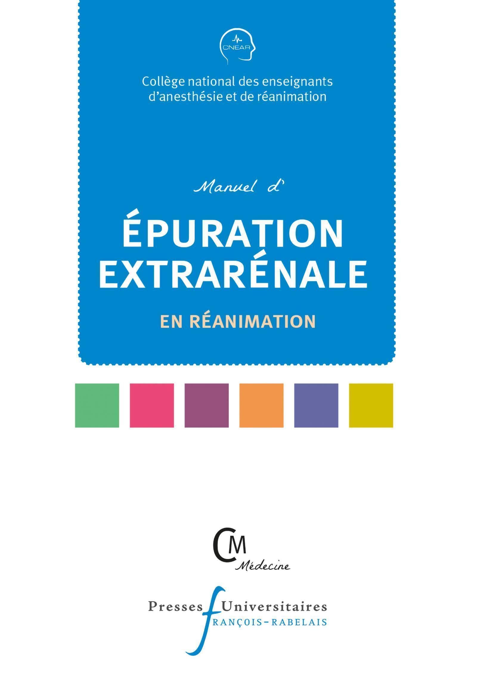 Manuel d'épuration extrarénale en réanimation Medicine
