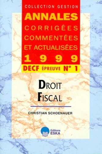 DROIT FISCAL DECF 1 1999 book
