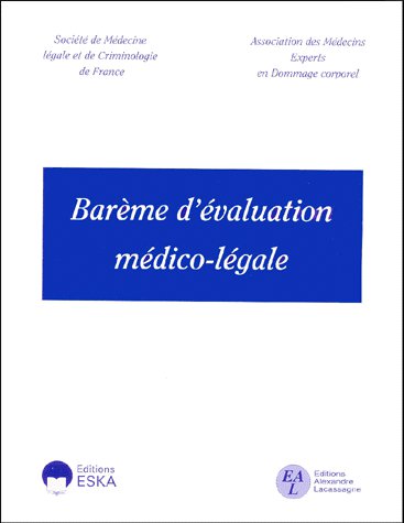 Barème d'évaluation médico-légale Medicine