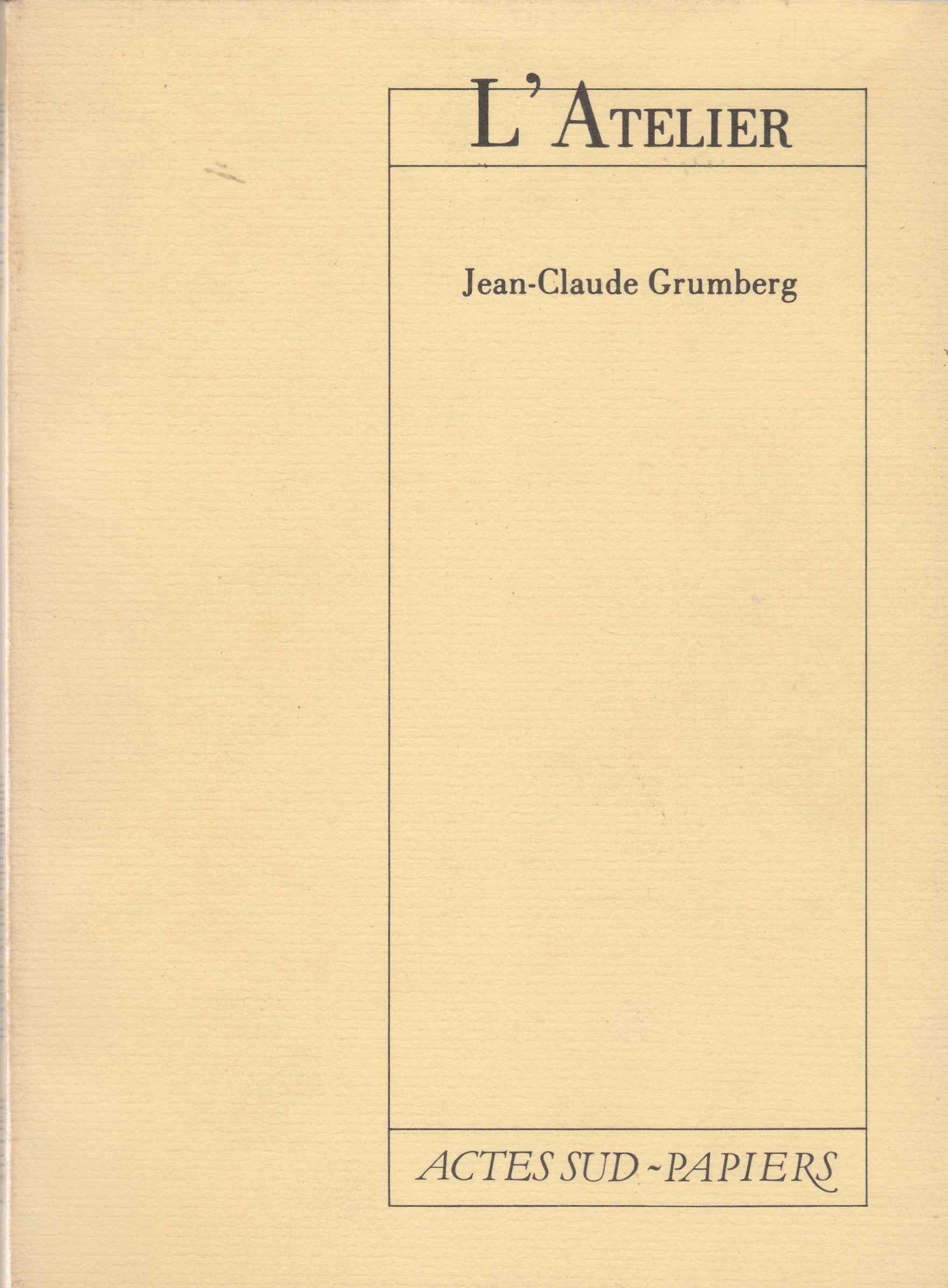 L'atelier: [Paris, Théâtre national de l'Odéon, 18 avril 1979 Books